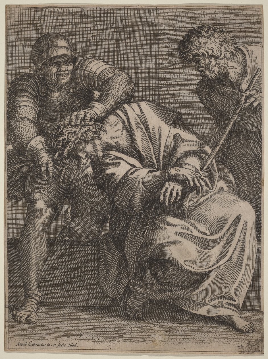 いばらの冠を戴くキリスト 作： Annibale Carracci