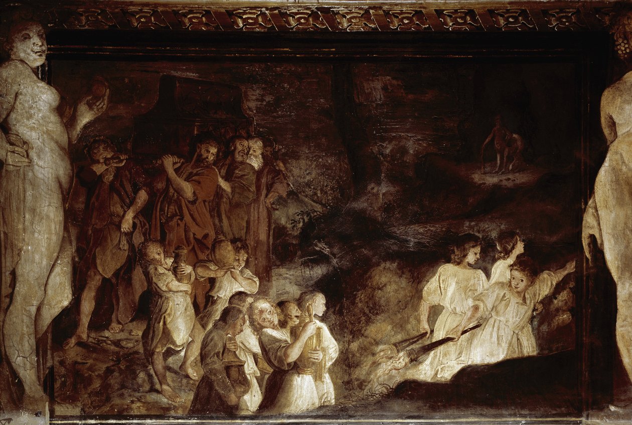 ジェイソンの人生のエピソードジェイソンの偽装葬儀（フレスコ 作： Annibale Carracci