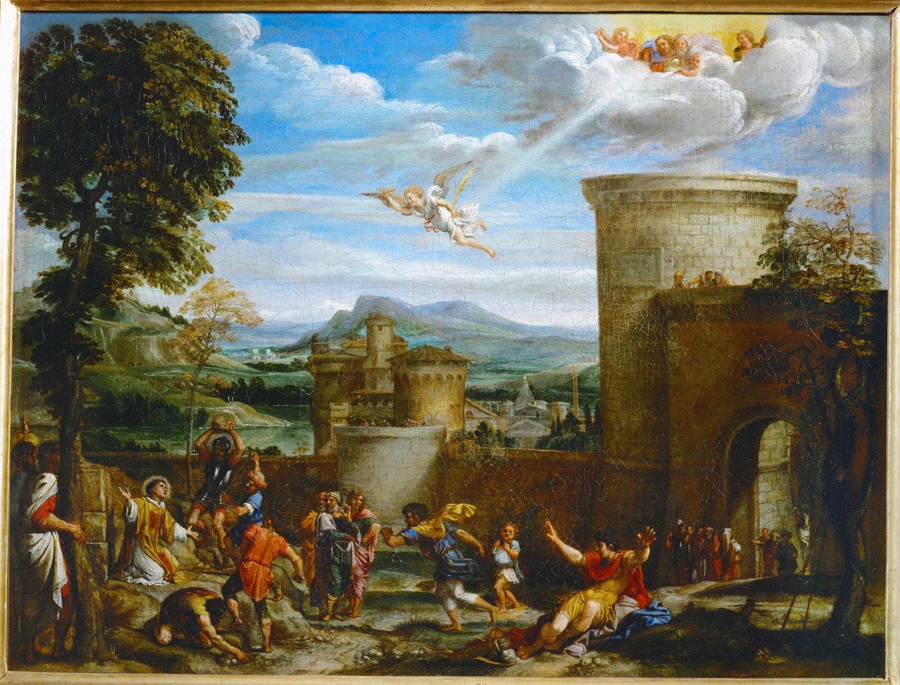 サン・テティエンヌの石打ち... 作： Annibale Carracci