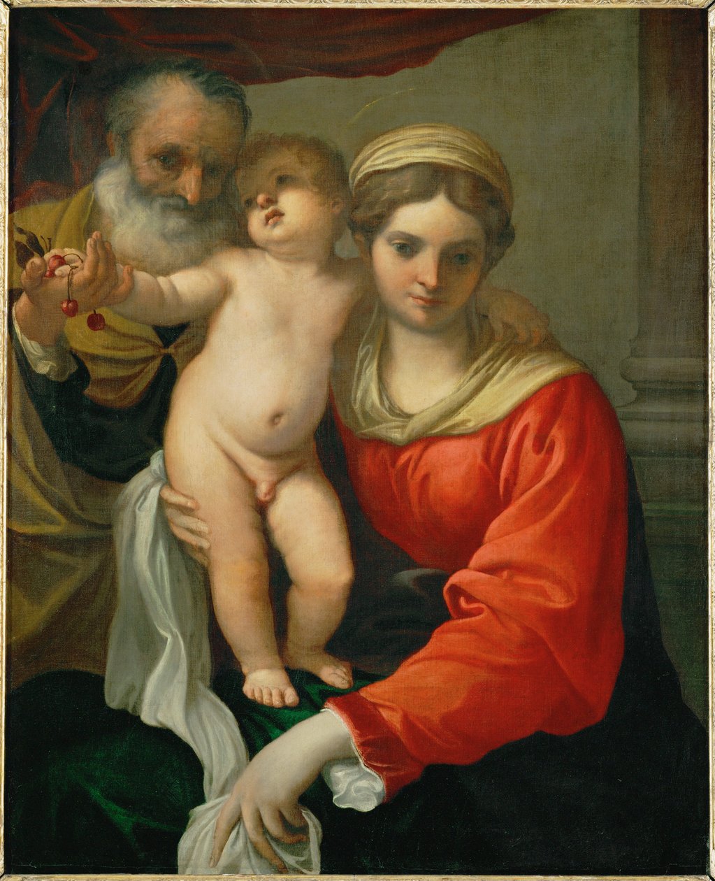 チェリーとマドンナ... 作： Annibale Carracci