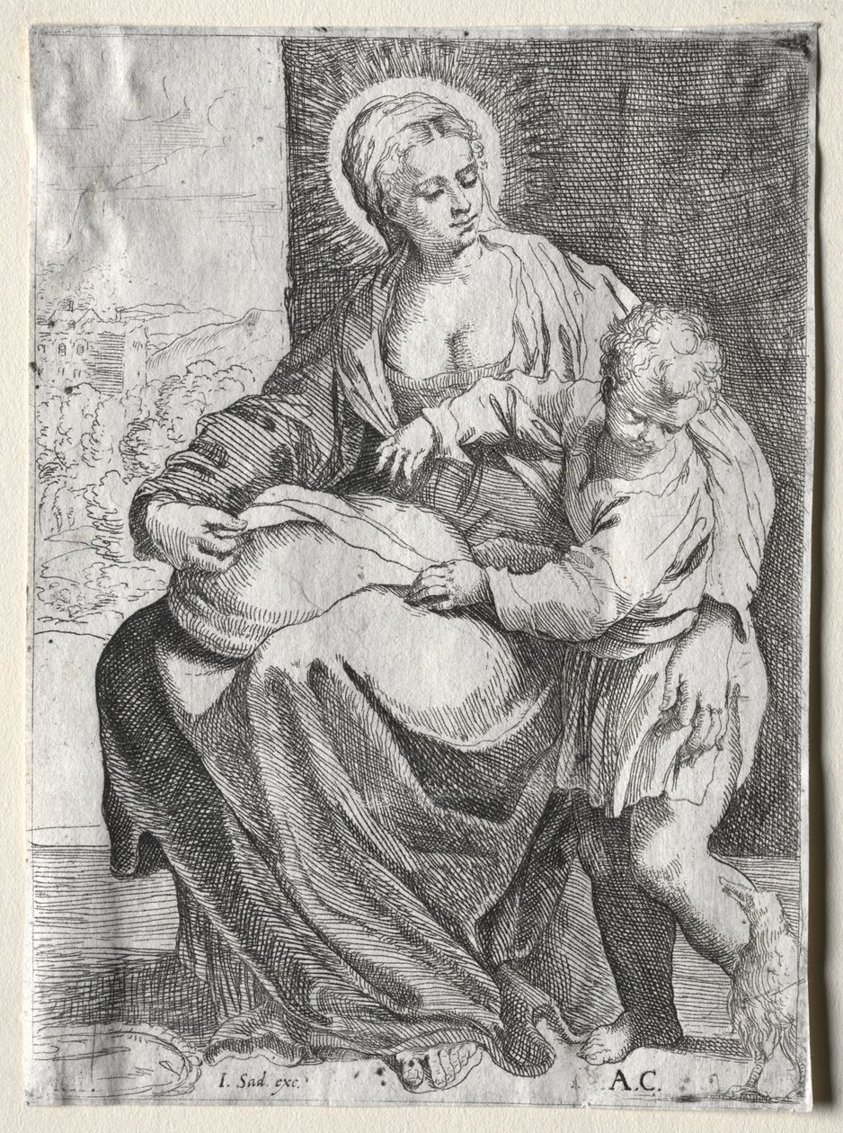 ホワイトレイヴンのマドンナ、1500年代。 作： Annibale Carracci
