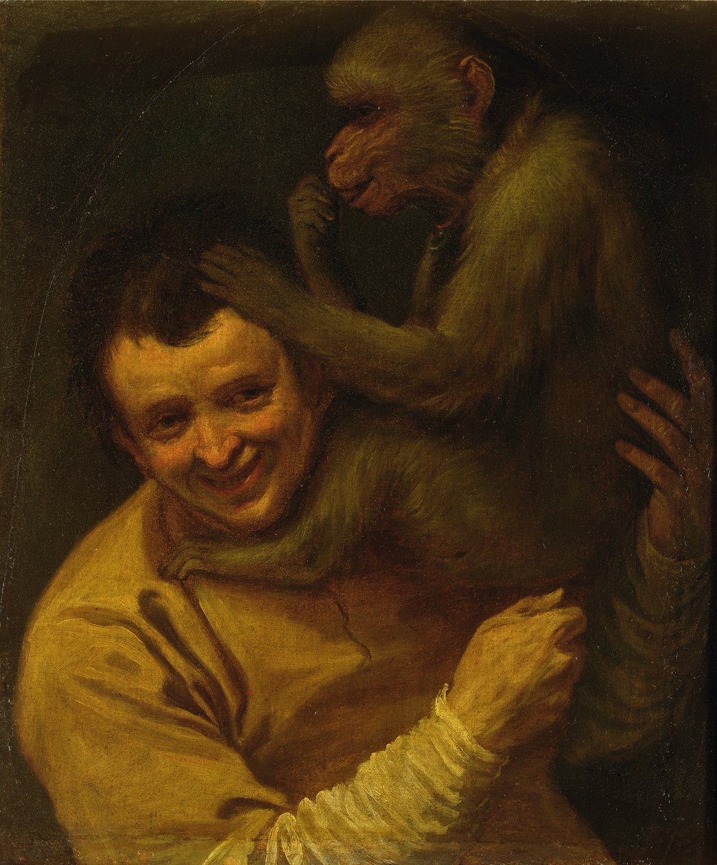 猿と男 作： Annibale Carracci