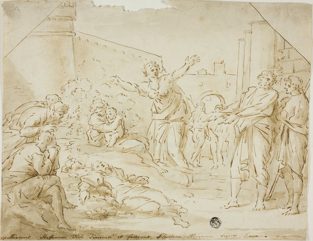 聖ステパノの死体を悼む 作： Annibale Carracci