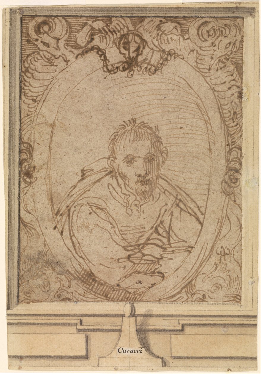 自画像 作： Annibale Carracci