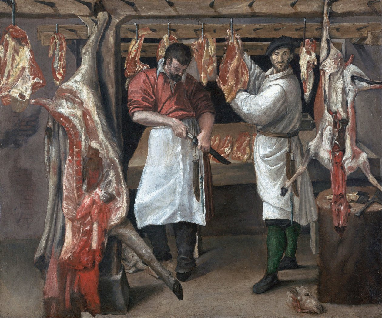 肉屋 作： Annibale Carracci