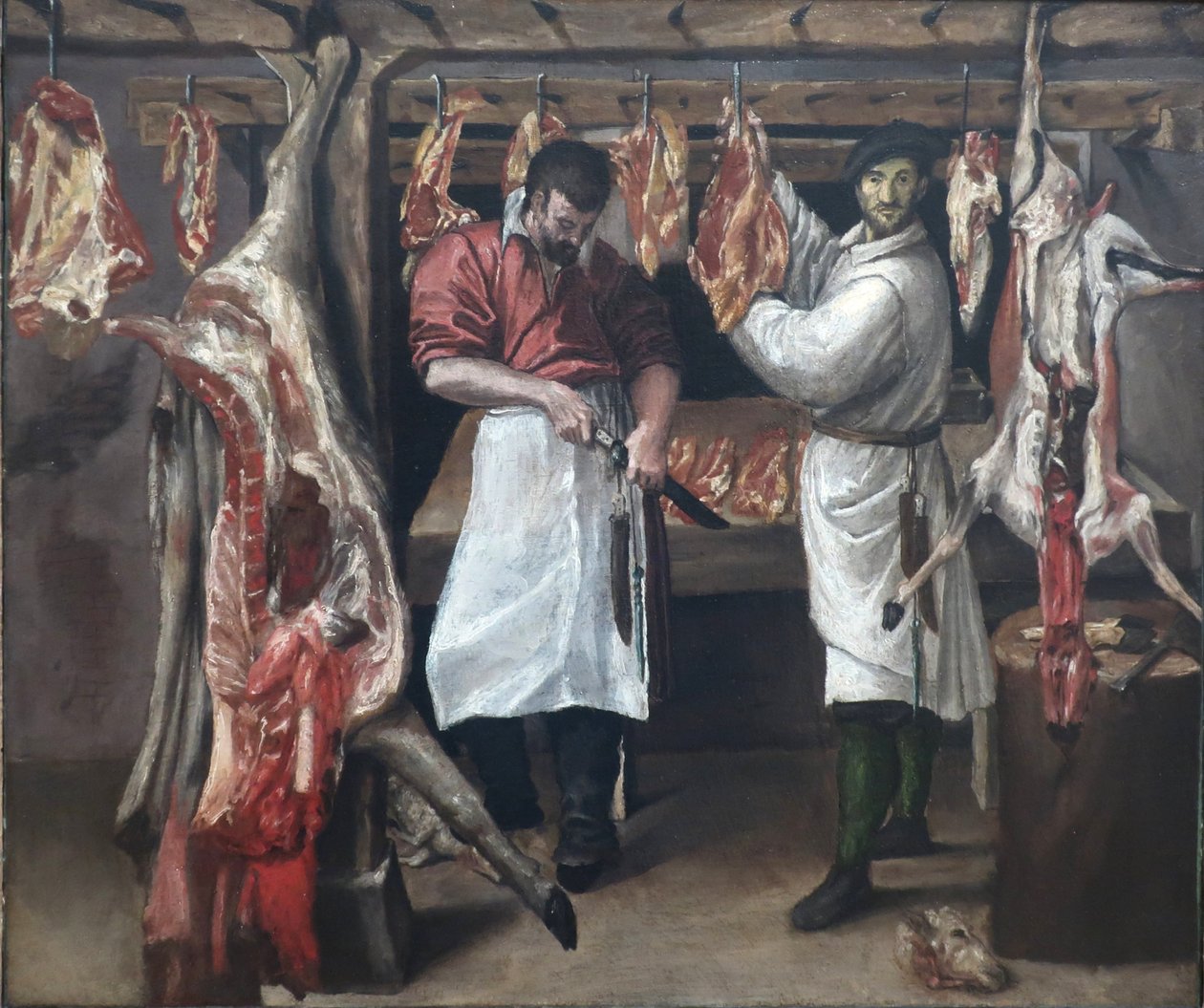 肉屋 作： Annibale Carracci