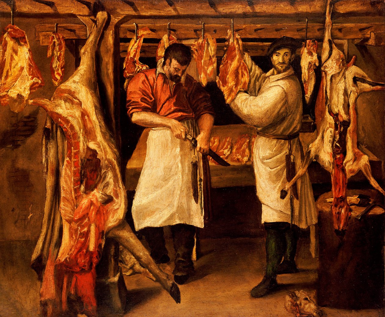 肉屋の店 作： Annibale Carracci