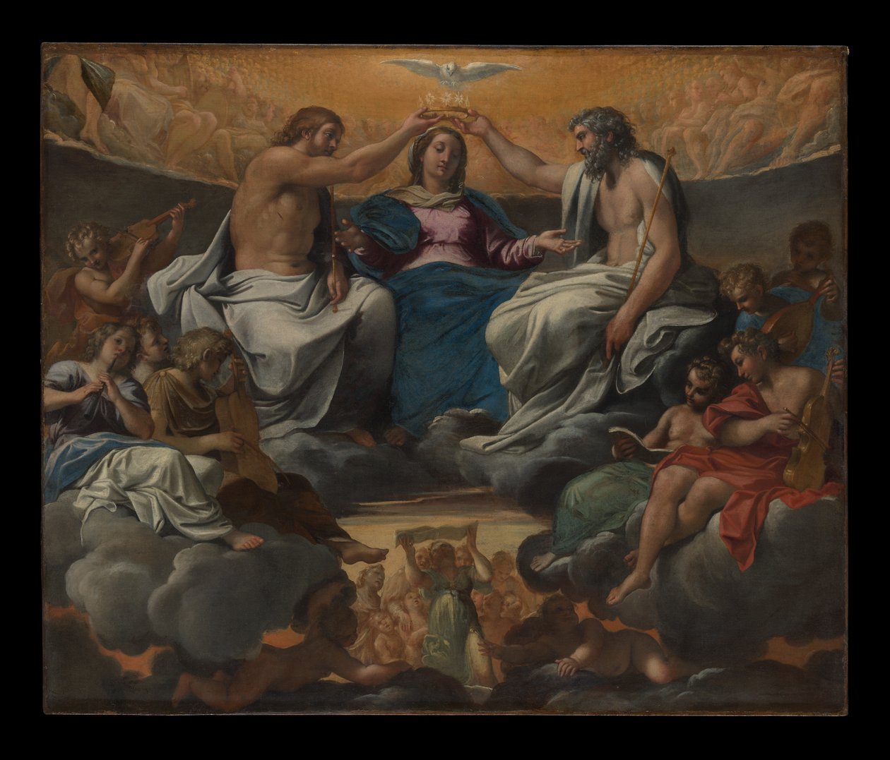 聖母の戴冠 作： Annibale Carracci