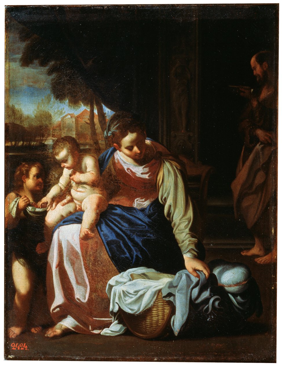 聖家族、16世紀後半または17世紀初頭 作： Annibale Carracci