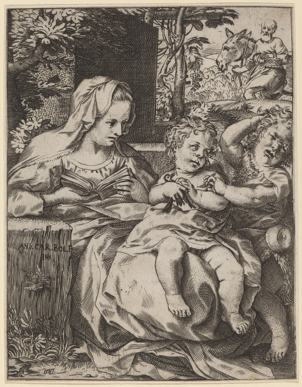 ツバメの聖母 (La Madonna Della Rondinella) 作： Annibale Carracci