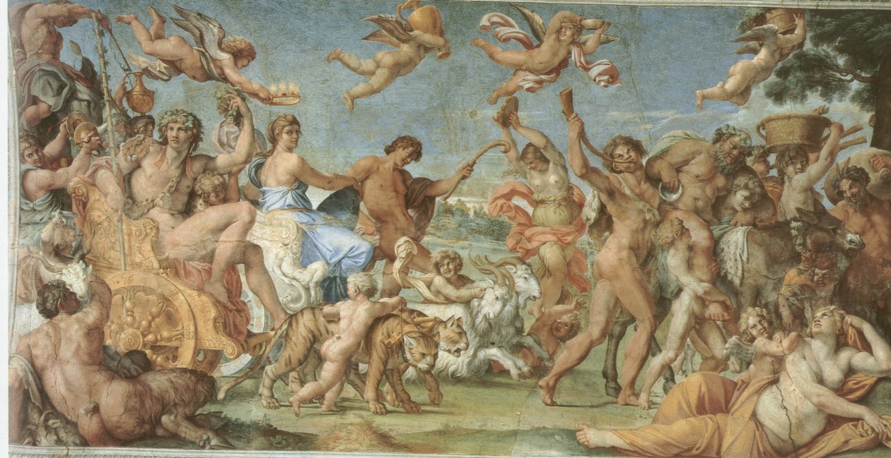 バッカスとアリアドネの凱旋 作： Annibale Carracci