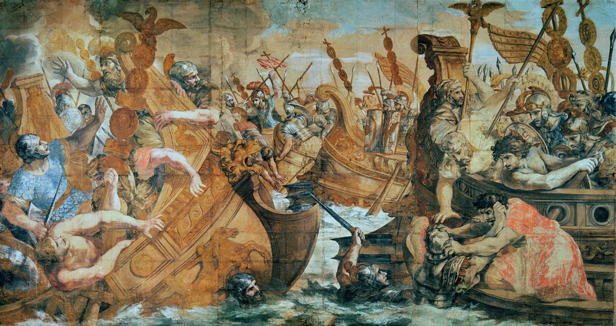 ミルビアン橋の戦い、西暦312年：コンスタンティンによるマクセンティウスの敗北 作： 不明不明
