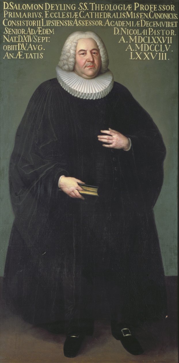 監督官サロモン・デイリング（1677-1755）ライプツィヒの神学者 作： 不明不明