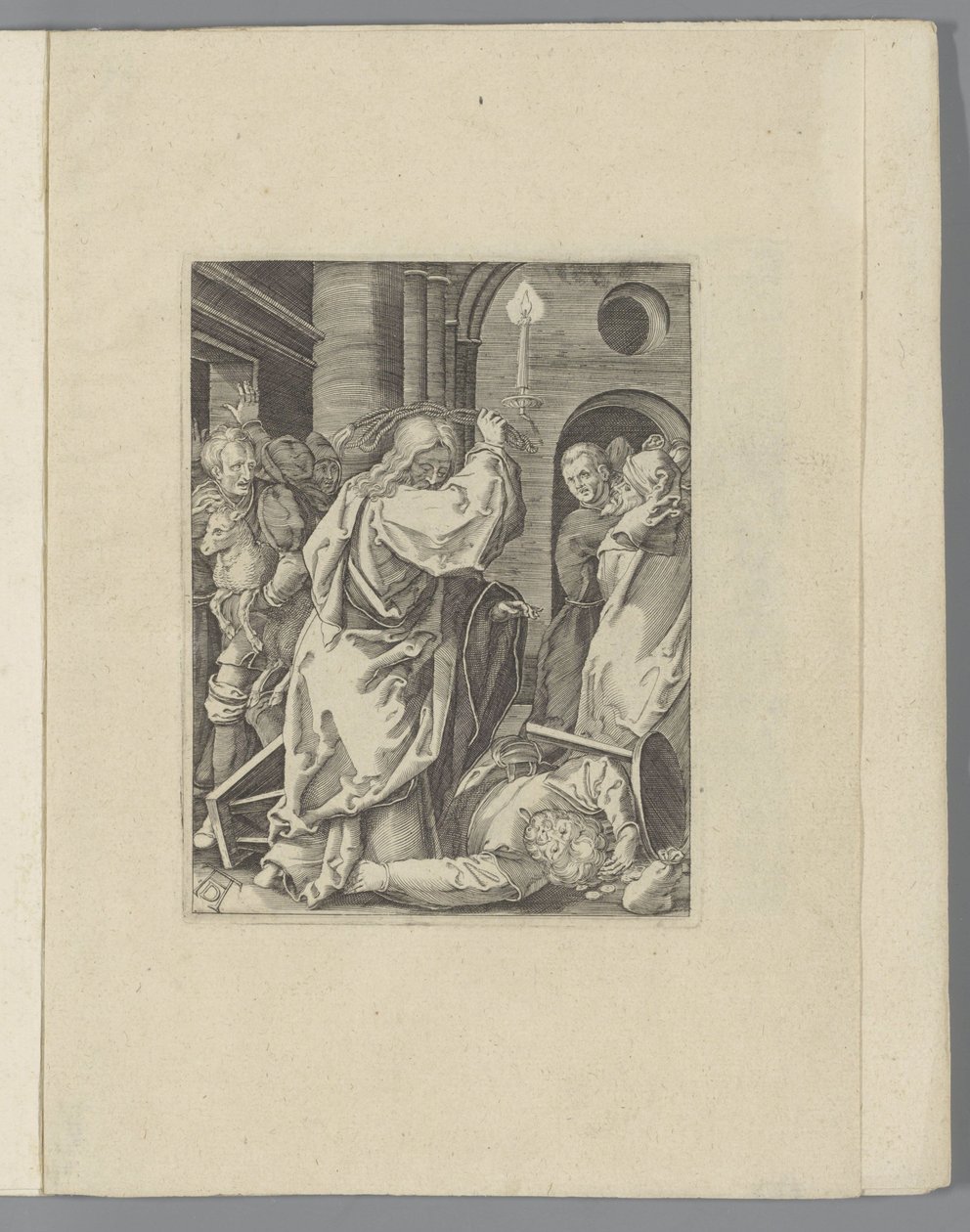 キリストは両替商を神殿から追い出す 小さな情熱（シリーズタイトル） Passio Christi Ab Alberto Durer Nurenburgensi Effigiata (シリーズタイトル) 作： 匿名