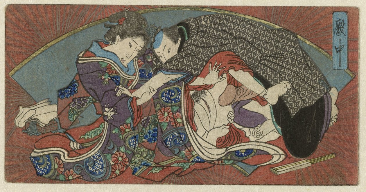 殿中 殿中 版画付きうちわシリーズ（シリーズタイトル） 作： 匿名