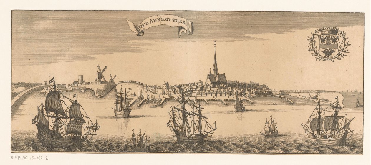 アルネマイデン旧市街の眺め Old Arnemuyden (オブジェクトのタイトル) 作： 匿名