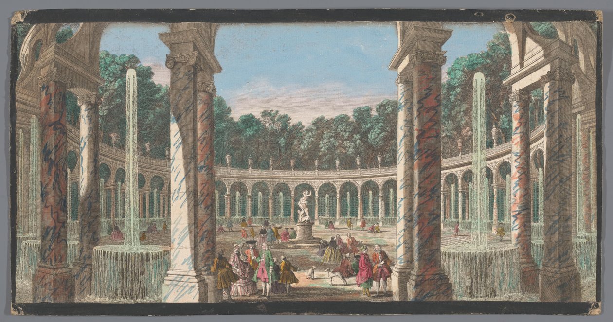 ベルサイユ庭園の列柱の眺め La Colonnade (オブジェクトのタイトル) 作： 匿名