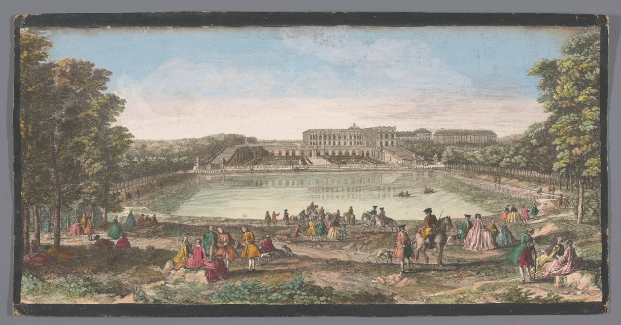 ベルサイユ宮殿のオランジェリーの眺め Vüe du Château de Versailles du côté de l