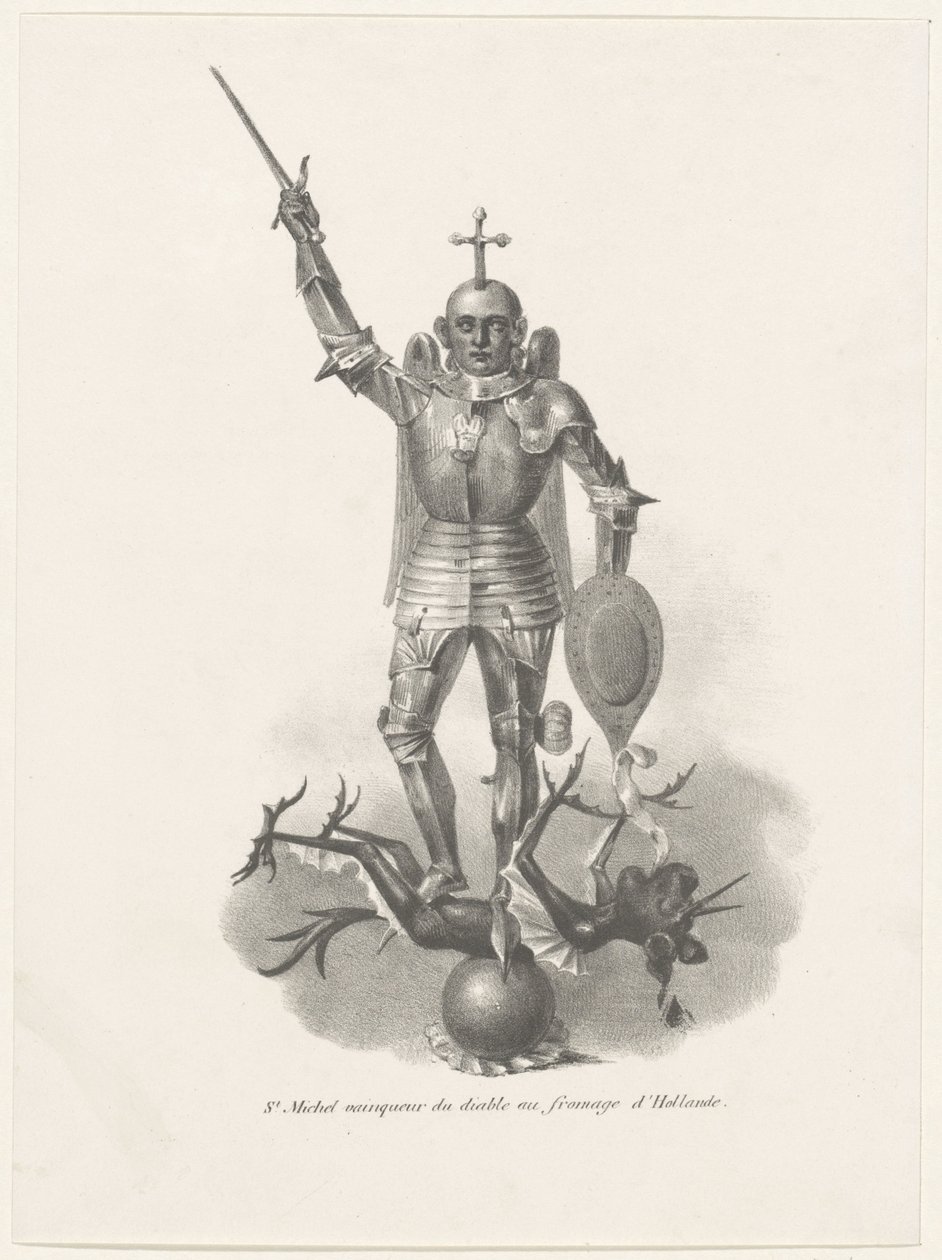 オランダのチーズで悪魔を征服する聖ミカエル、1830年 St. Michel vainqueur du diable au fromage d