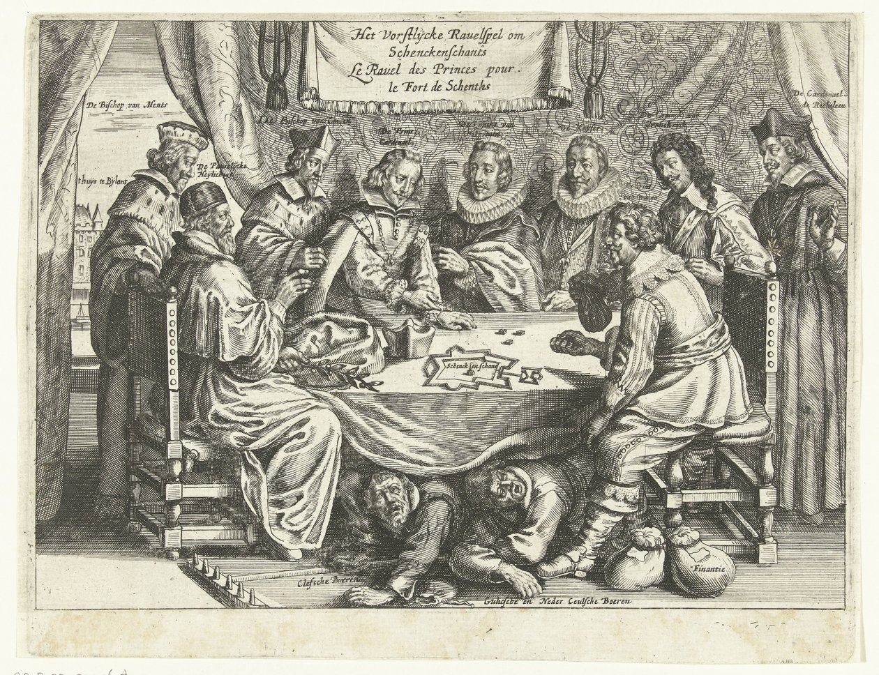 シェンケンシャンのゲーム、1635-1636 The Vorstelijcke Ravelspel om Schenckenschants / Le Ravel des Princes pour le Fort de Schentks (オブジェクトのタイトル) 作： 匿名