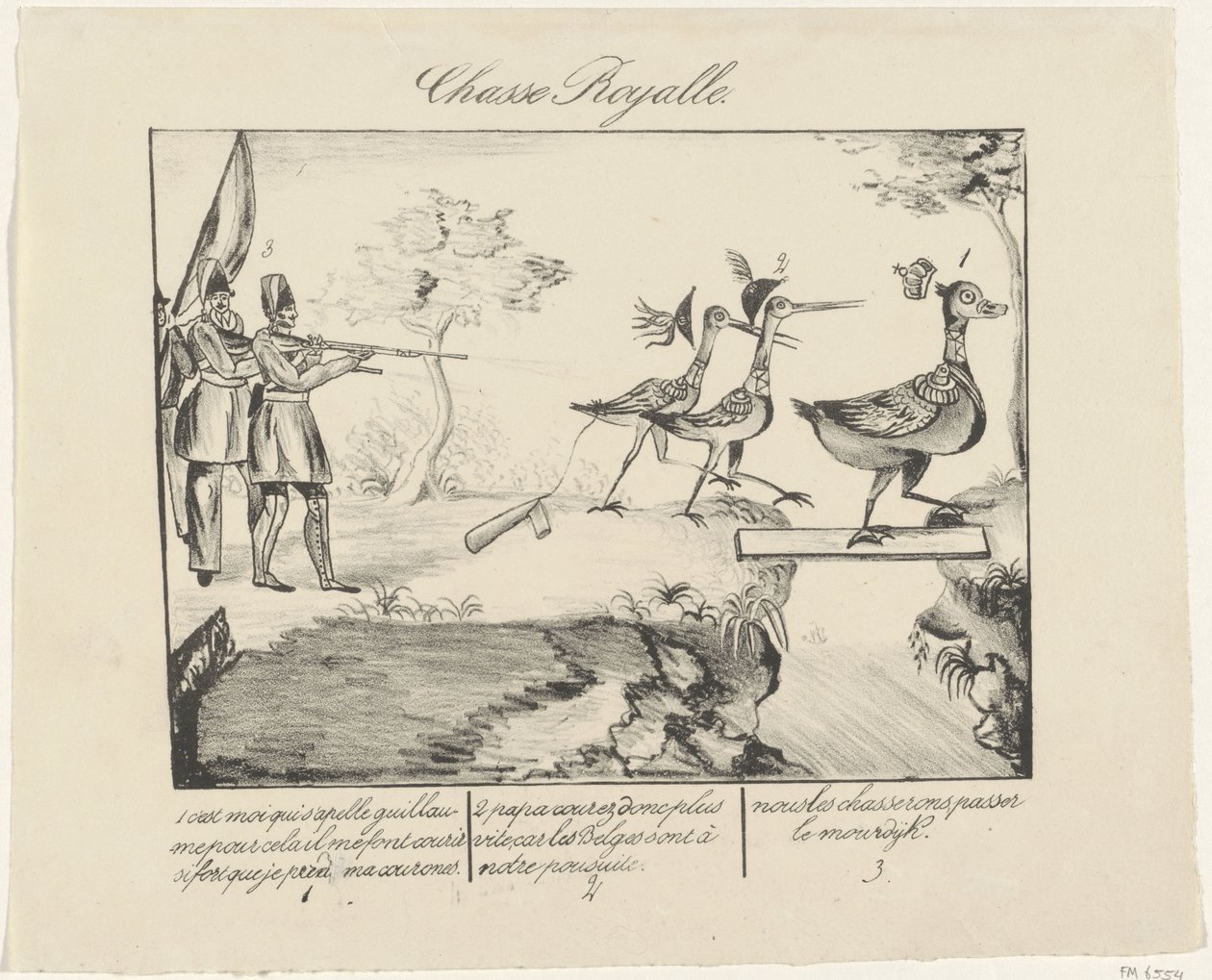 ロイヤルハント、1830 Chasse Royale (オブジェクトのタイトル) 作： 匿名