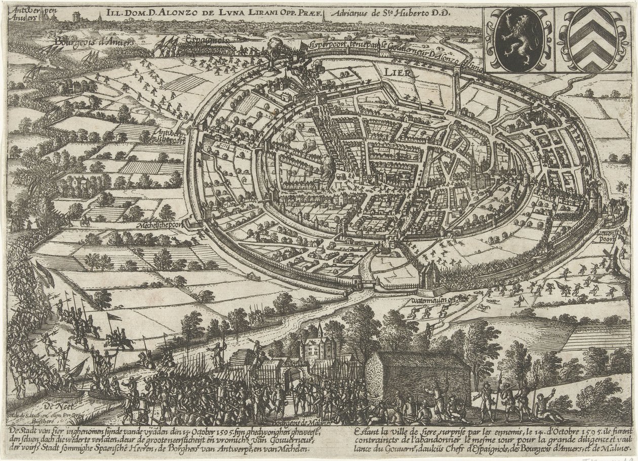 1595年、オランダ軍に奪われ放棄されたリール 作： 匿名