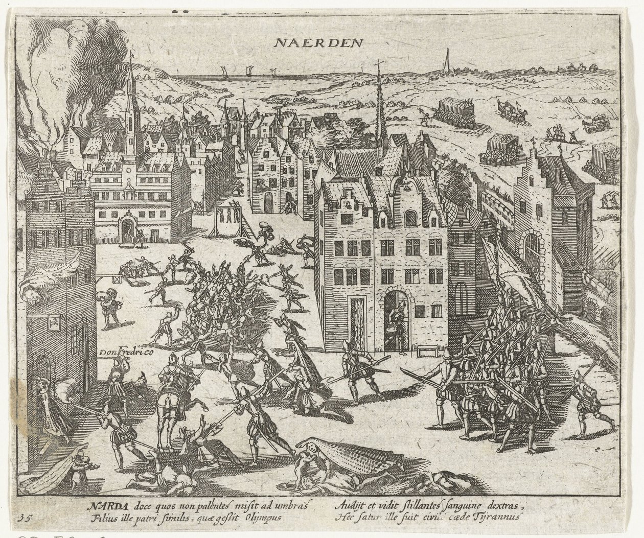 ナールデンでのスペイン人による殺人、1572年 作： 匿名