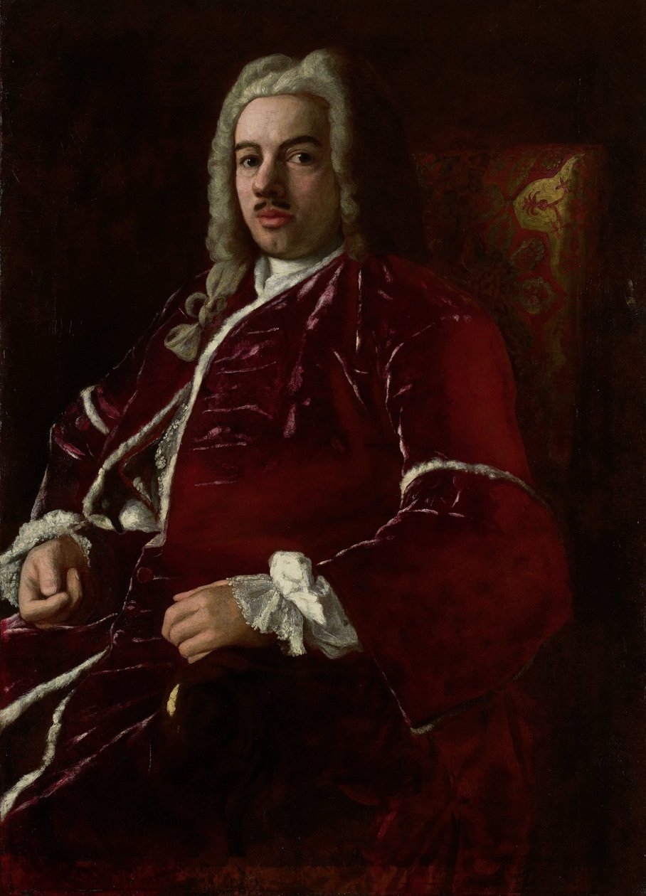 Cornelis Calkoen (1696-1764) の肖像画。 コンスタンティノープルのオスマン帝国大使 (イスタンブール) 作： 匿名