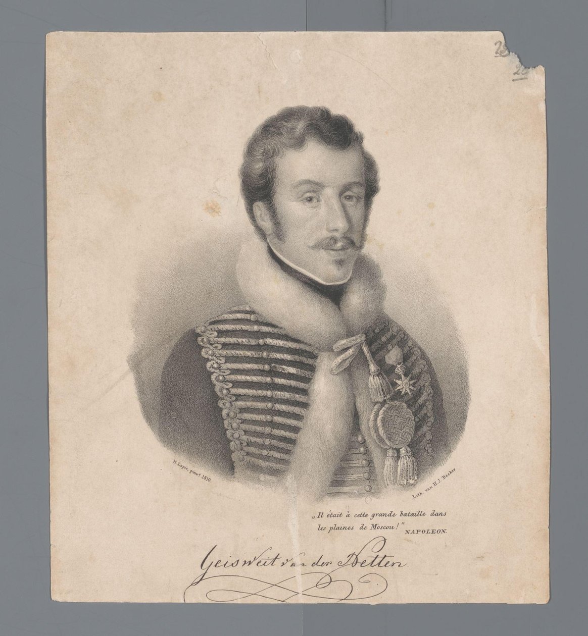 Cornelis Antonius Geisweit van der Nettenの肖像 作： 匿名