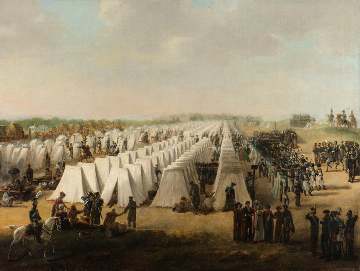 ライエンの陸軍キャンプ 1831年以降のライエンの陸軍キャンプ 作： 匿名