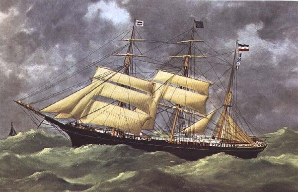 The Barque Dora（print） 作： 匿名