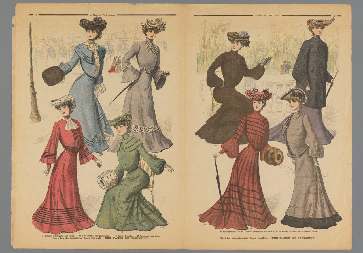 La Mode du Petit Journal、1902 年 11 月 10 日の 2 ページ 作： 匿名
