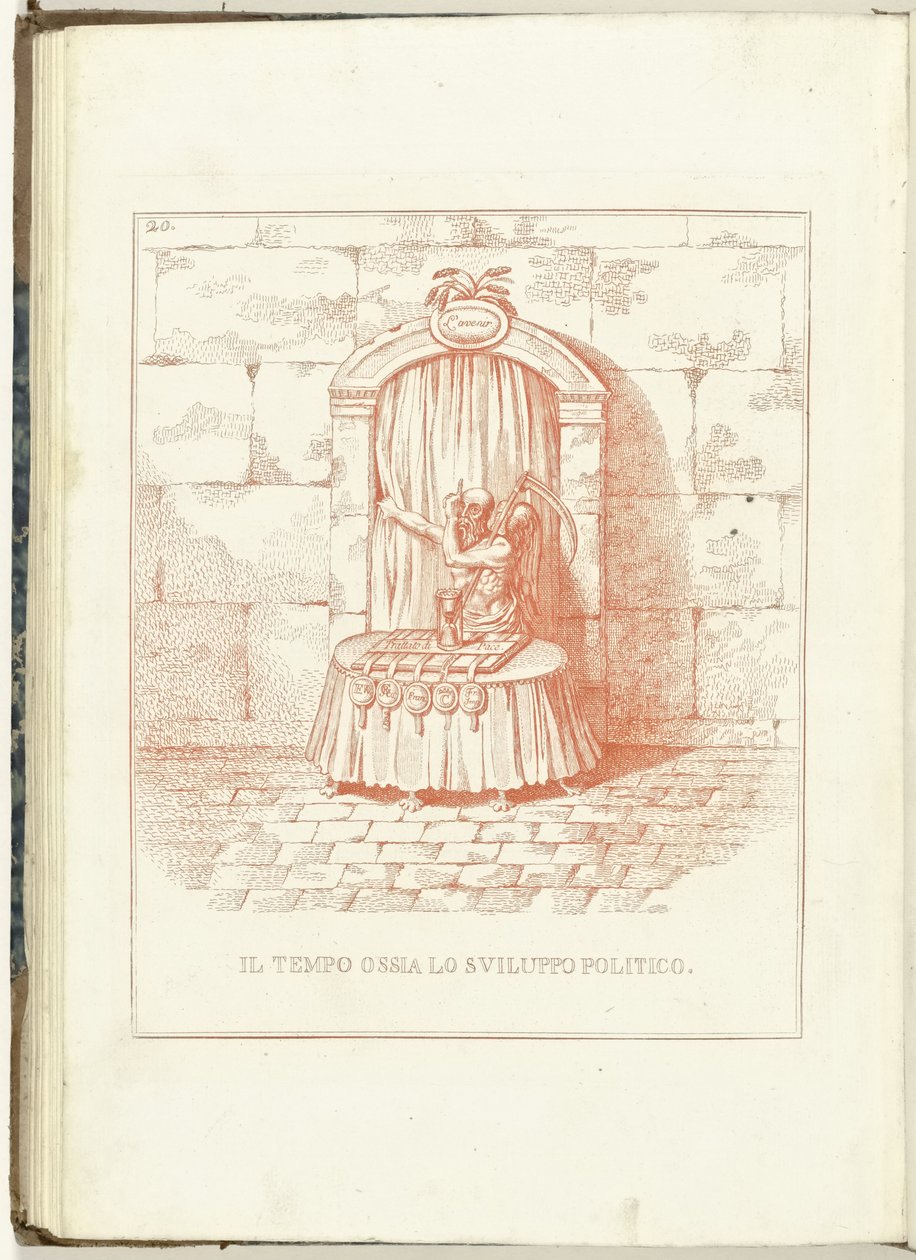 未来への門での父の時間、1795 Il Tempo ossia lo Sviluppo Politico (オブジェクトのタイトル) Hollandia Regenerata (イタリア語コピー) (シリーズタイトル) La rigenerazione dell