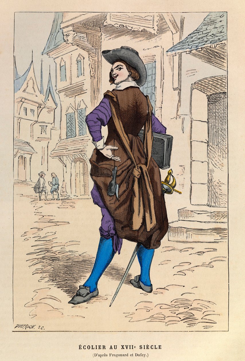 17世紀のパリのスカラー（学者、大学） - Scholar at Paris 17th century - private collection 作： 匿名匿名
