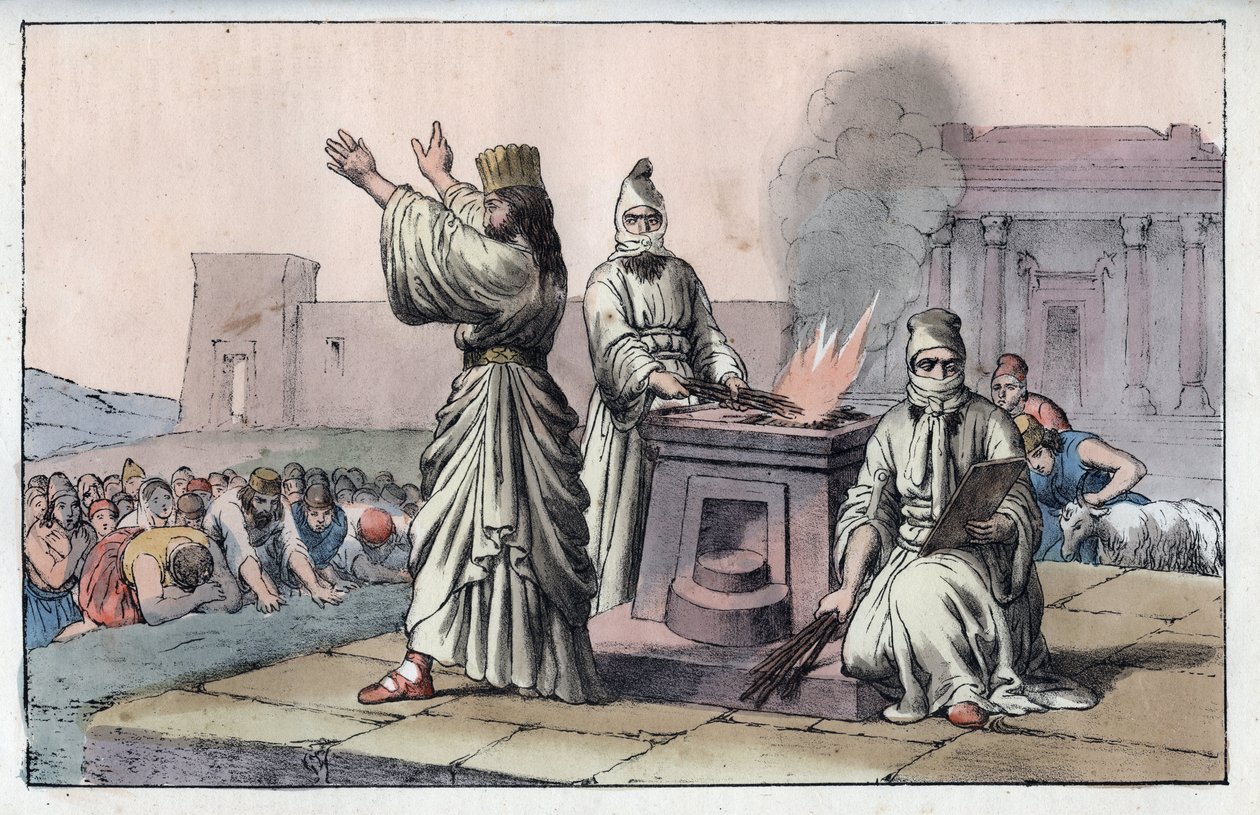 古代ペルシャ文明：魔術師、正式な司祭、ザラートストラの弟子（古オリエント、ペルシャ人：魔術師）-「宇宙のあらゆる民族の用途と習慣」の刻印。または、政府、法律、民兵、宗教の歴史 作： 匿名匿名