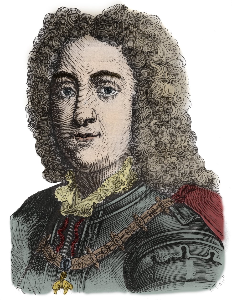 神聖ローマ皇帝チャールズ6世（1685～1740年） - チャールズ・オブ・ハプスブルク（カール・フォン・ハプスブルク）（神聖帝国チャールズ6世）1685～1740年 - エングレービング 作： 匿名匿名