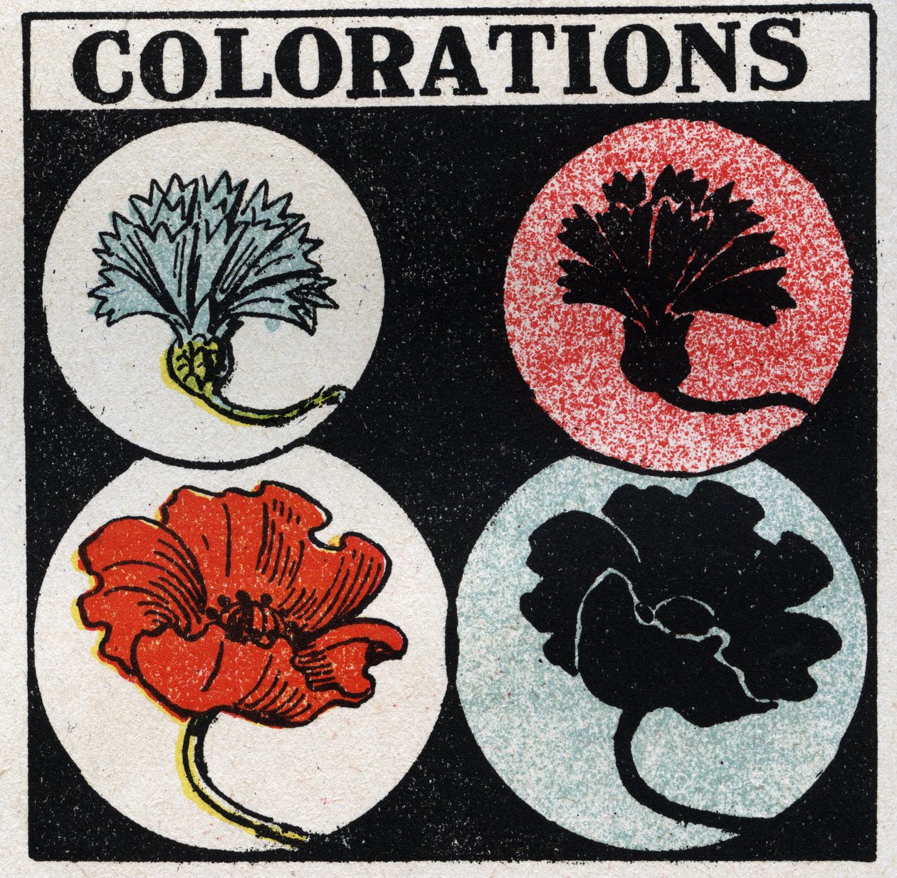 Colours:色彩。1925年の匿名のイラスト。個人蔵。 作： 匿名匿名
