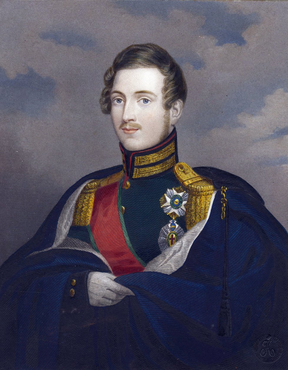 Constantin Pavlovitch, grand-duc de Russie ou Constantin Pavlovitch Romanov - ロシア大公コンスタンティン・パブロビッチ (1779-1831) - Anonymous - 1825 - 銅版画、水彩画 - 15,8x12,6 - Private Collection 作： 匿名匿名