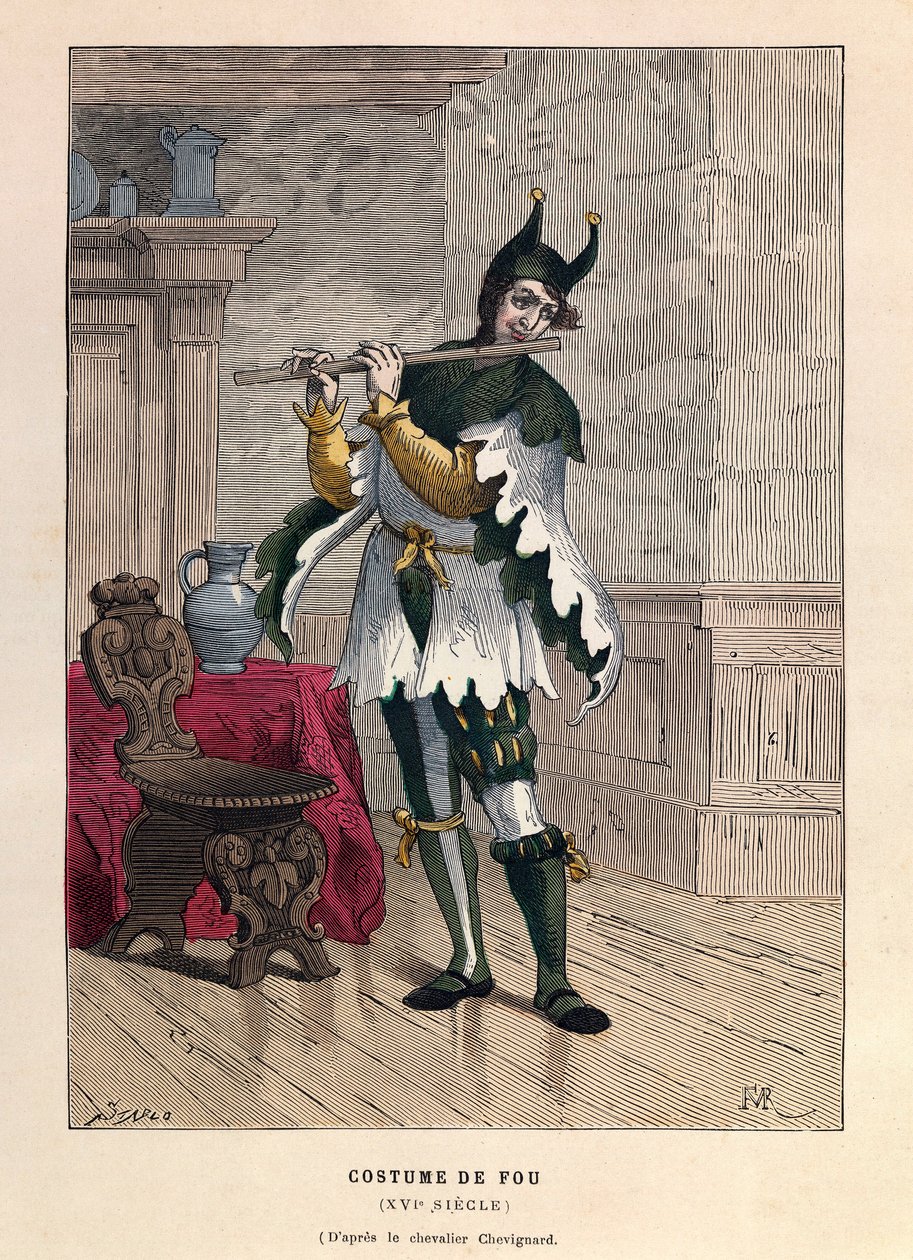 16世紀の狂気のコスチューム - Costume of a fool 16th Century - private collection 作： 匿名匿名