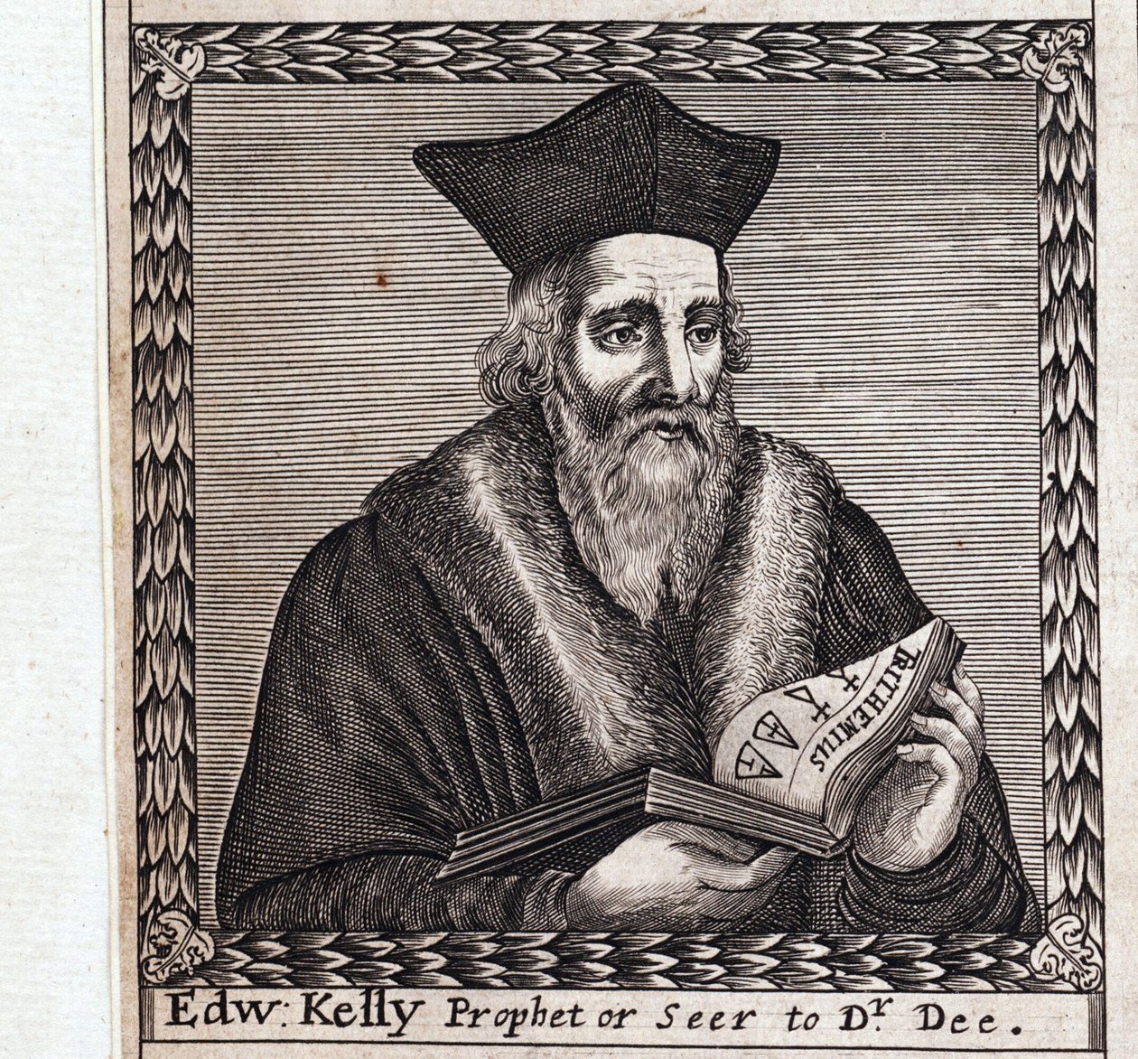 エドワード・ケリーまたはエドワード・タルボット (1555-1597) - 匿名の作品、彫刻 作： 匿名匿名