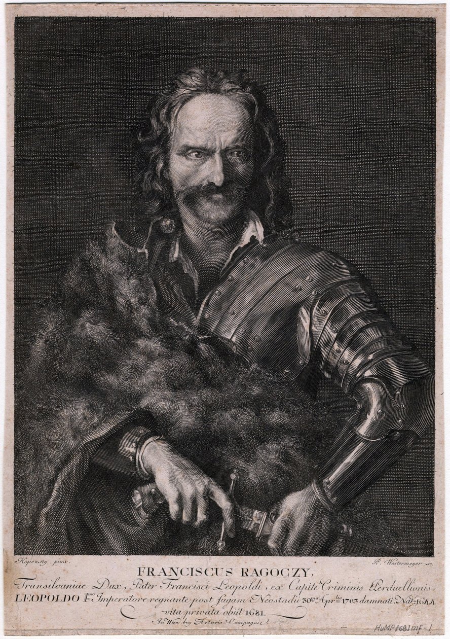 Francois II Rakoczi (1676-1735) - Francis II Rakoczi - Anonymous - 1704 - エッチング - 26,5x16,5 - Private Collection 作： 匿名匿名