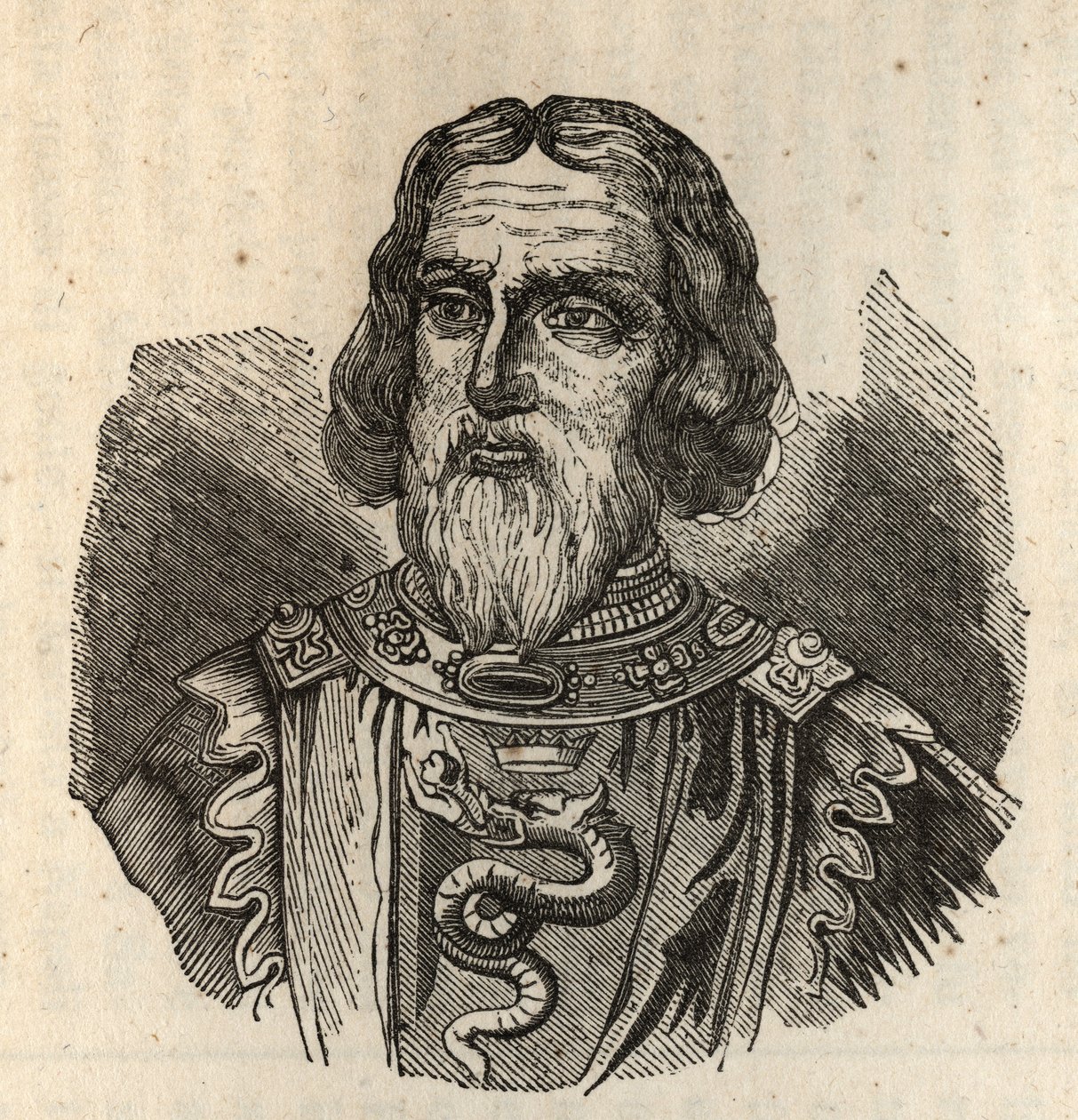 Galeas I Visconti - Galeazzo I Visconti - galeazzo primo visconti - 1277-1328 - エングレービング 作： 匿名匿名