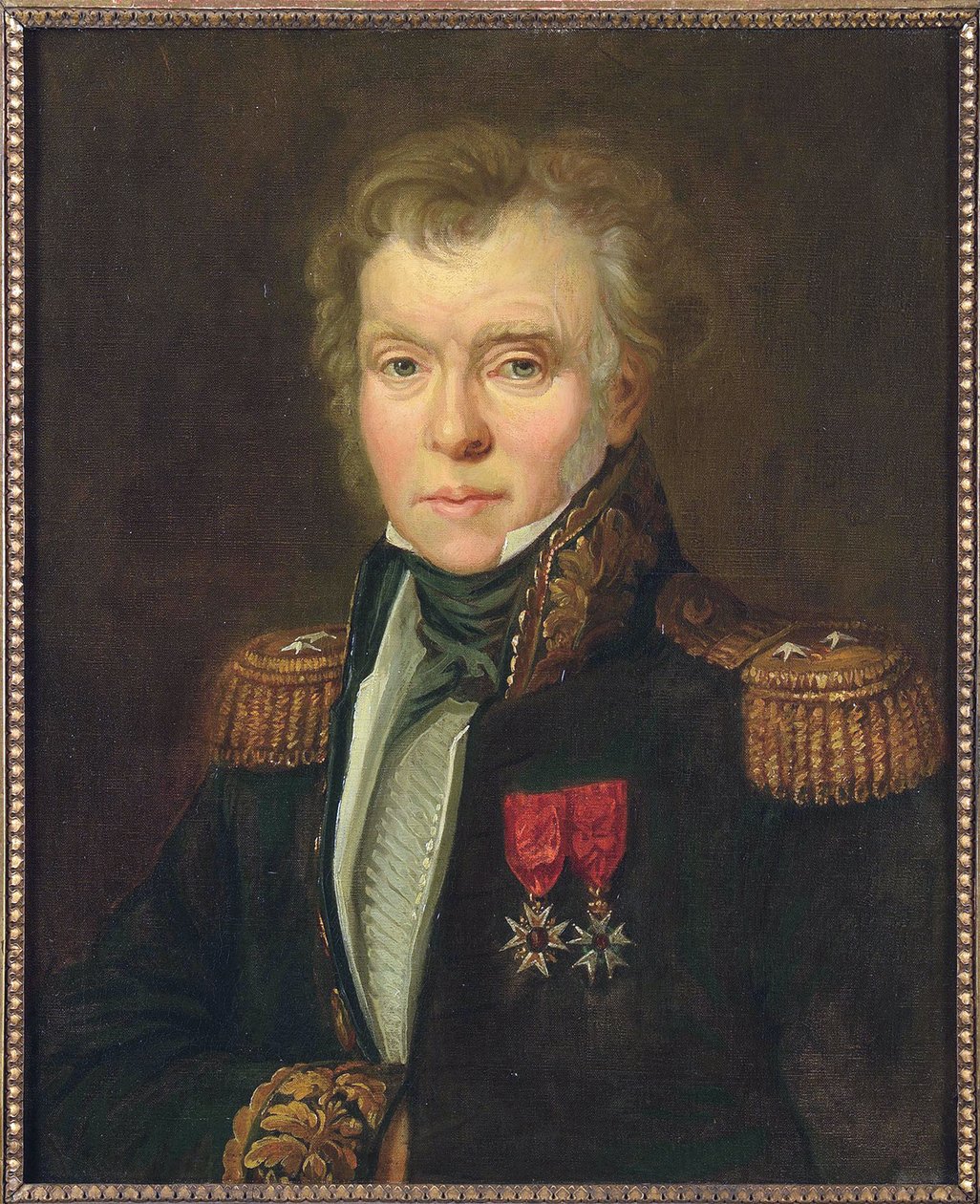 イティエ・シルヴァン・プライヴ男爵（1762-1831）、匿名 .油彩・キャンバス、1820年頃。寸法：61x50cm個人蔵 作： 匿名匿名