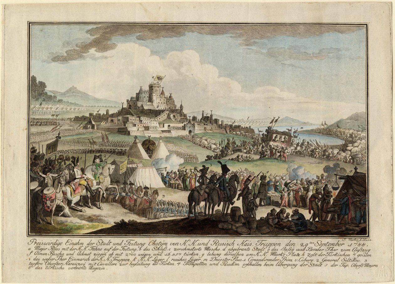 Guerre russo-Turque de 1787-1792 - 9月29日のロシア軍によるホーティンの奪取 作： 匿名匿名