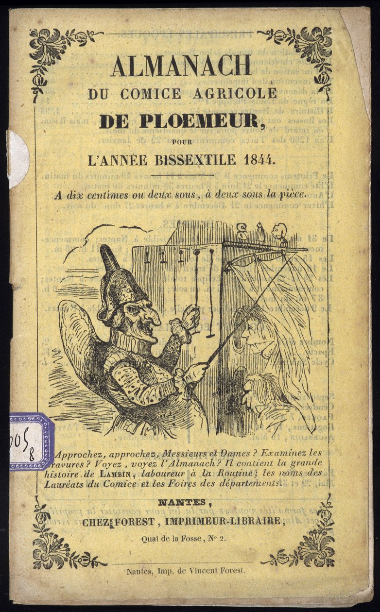 Guignol - Comice Agricole de Ploemeur社説の表紙 作： 匿名匿名