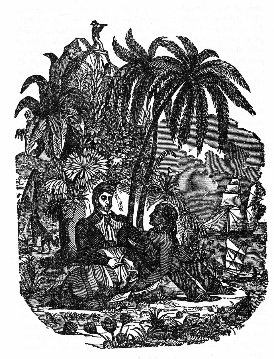 マダガスカル島の海賊たちの生活。1837年の "The pirate own book "のエングレーヴィング。 作： 匿名匿名