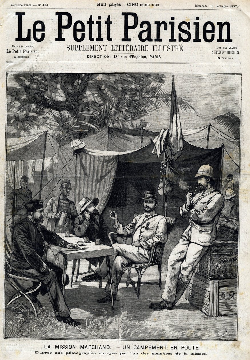 L'HISTOIRE D'UN JOURNAL 木版画 1895年