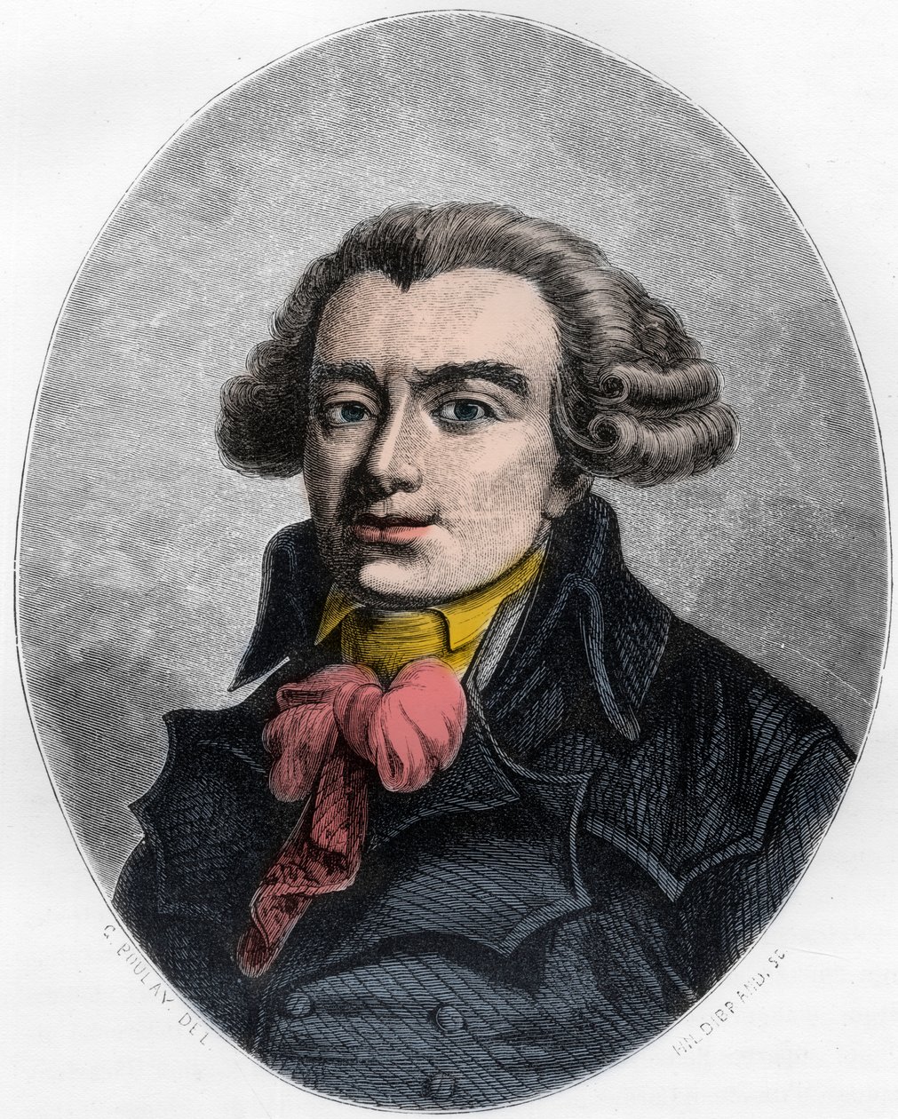 PIERRE VICTORIEN VERGNIAUD フランスの革命的政治家 - Pierre Victorien Vergniaud (1753-1793) フランスの政治家ジロンダンの肖像 - Dupray de La Maherie著「赤い本-フランスにおけるエシャフォーの歴史」に掲載された1863年のエングレーヴィング。個人蔵 作： 匿名匿名