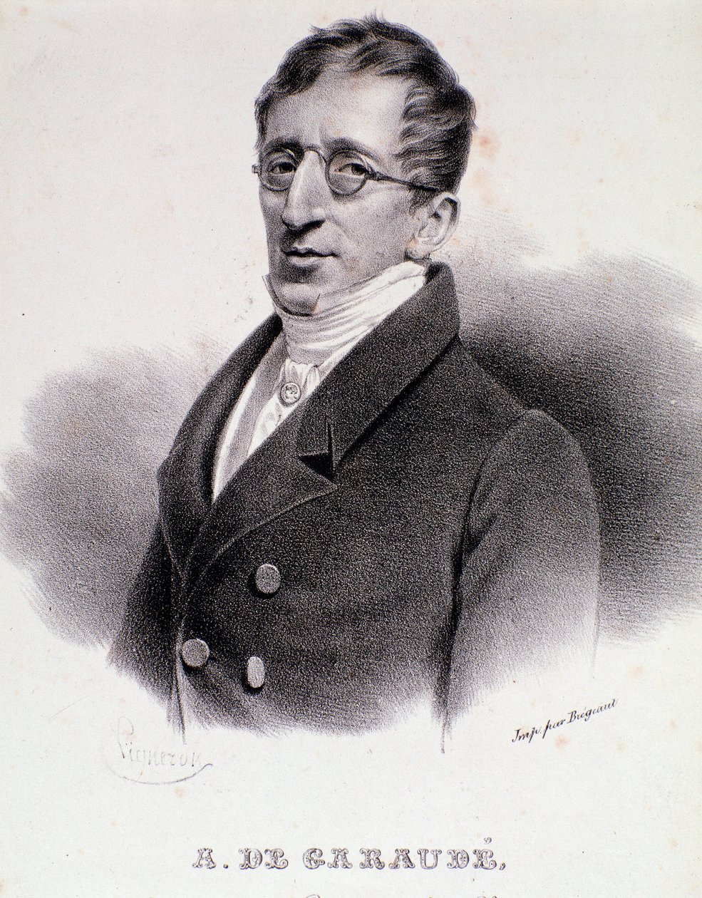 Alexis de Garaude (1779-1852) フランスの作曲家の肖像。19世紀のフランスの作曲家。 作： 匿名匿名