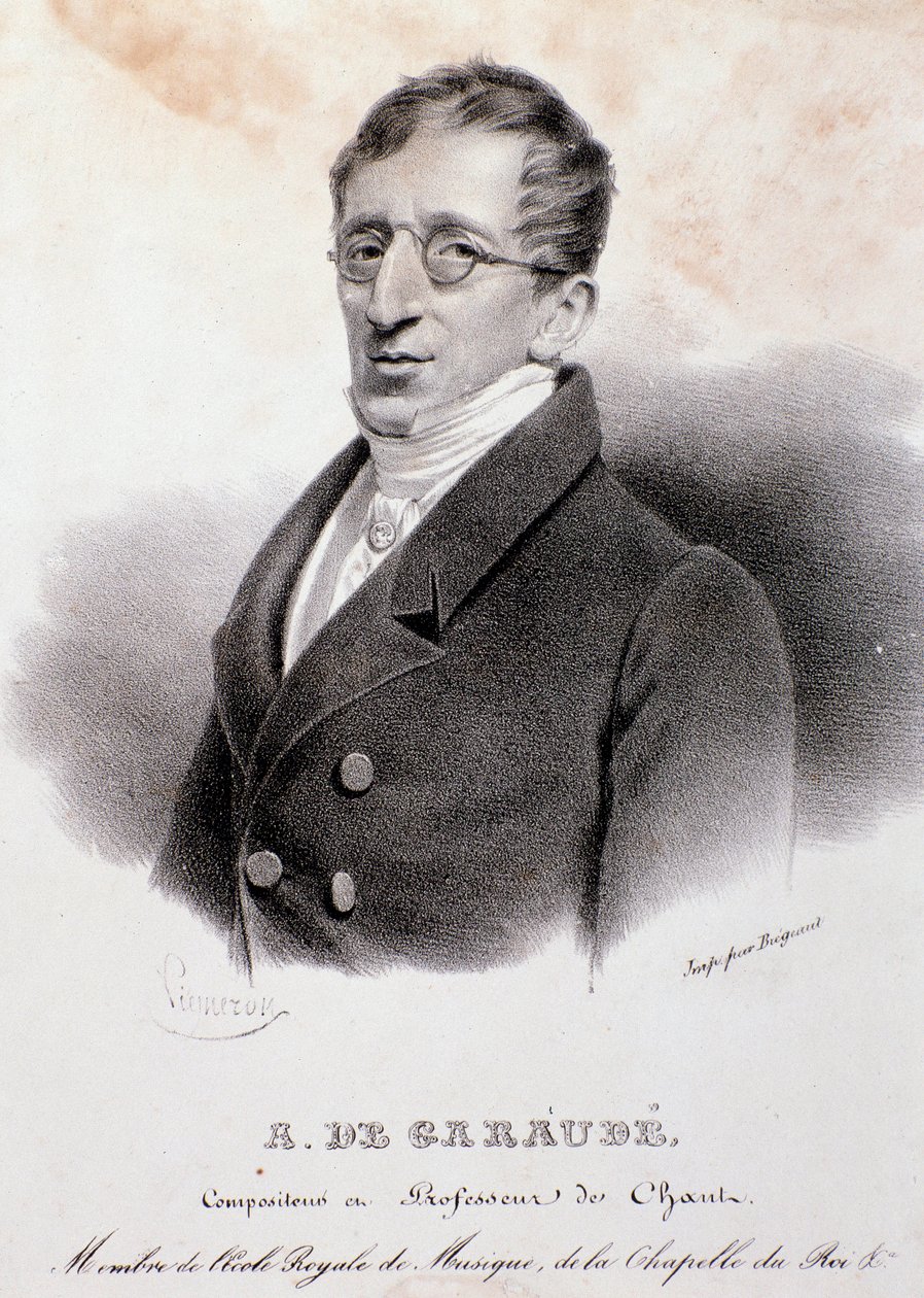Alexis de Garaude (1779-1852) フランスの作曲家の肖像。19世紀のフランスの作曲家。 作： 匿名匿名